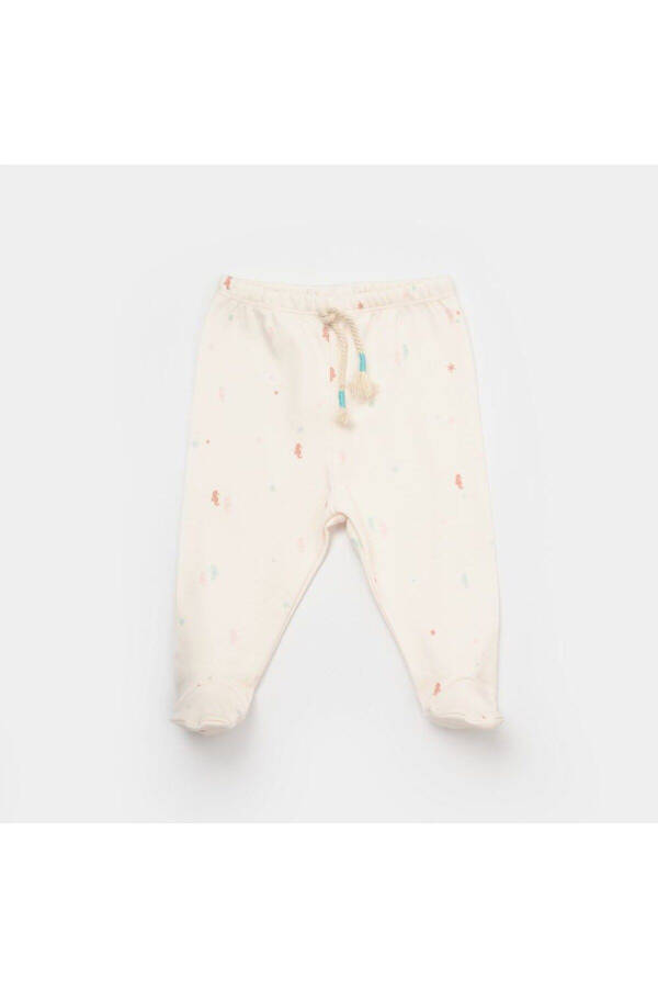 Biorganic Save The Seahorse Slipper Pants 57914 Beige-mint - 2