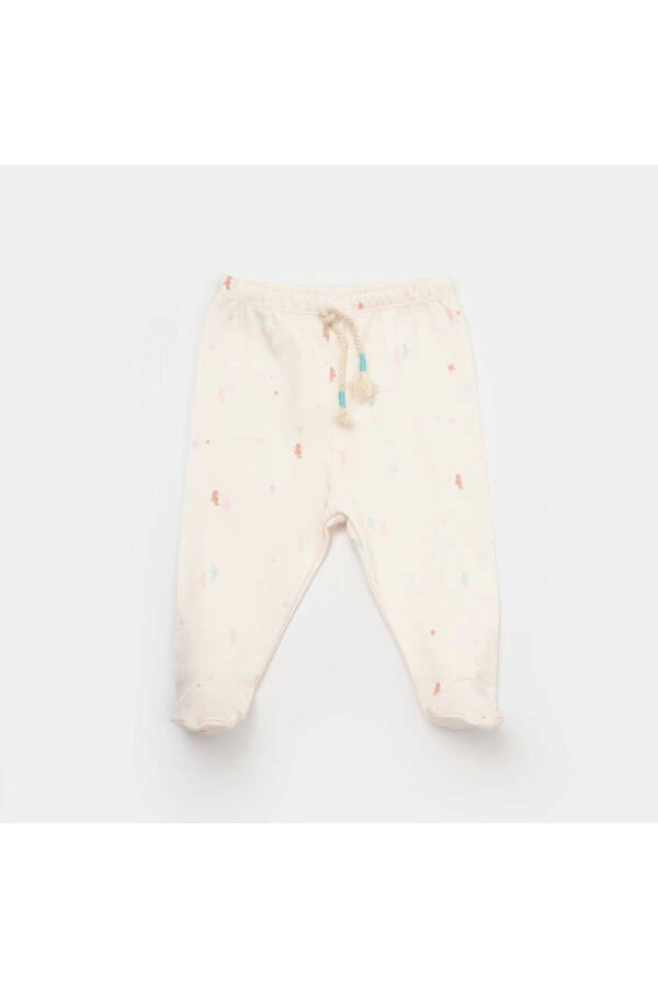 Biorganic Save The Seahorse Slipper Pants 57914 Beige-mint - 1