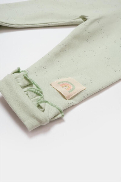 Biorganic Tiny Birds Slipperless Trousers 57876 Ecru Green - 6