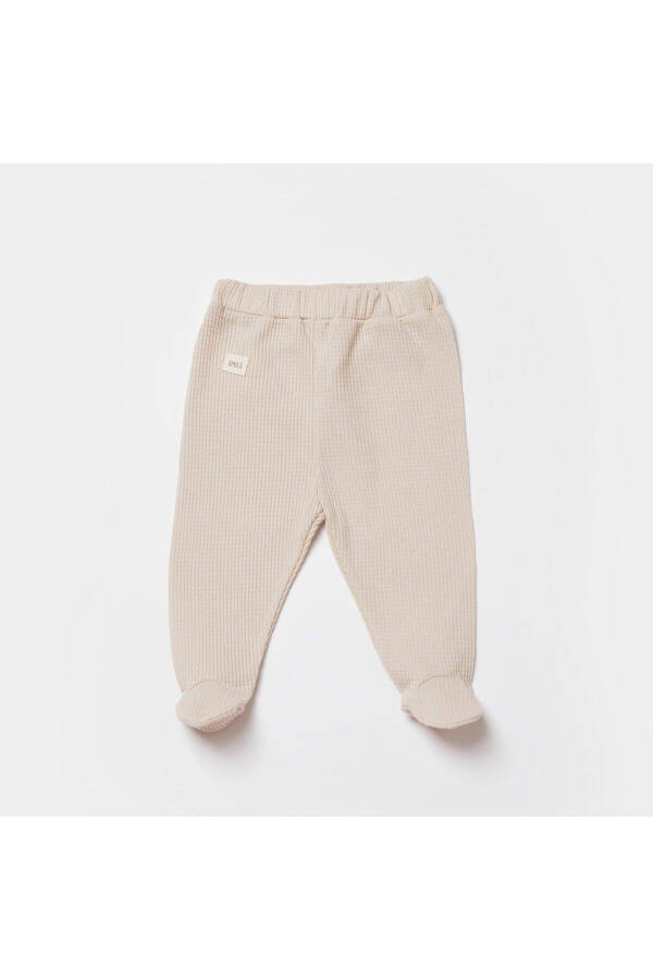 Biorganic Waffle Smile Slipper Pants 57899 Beige - 5