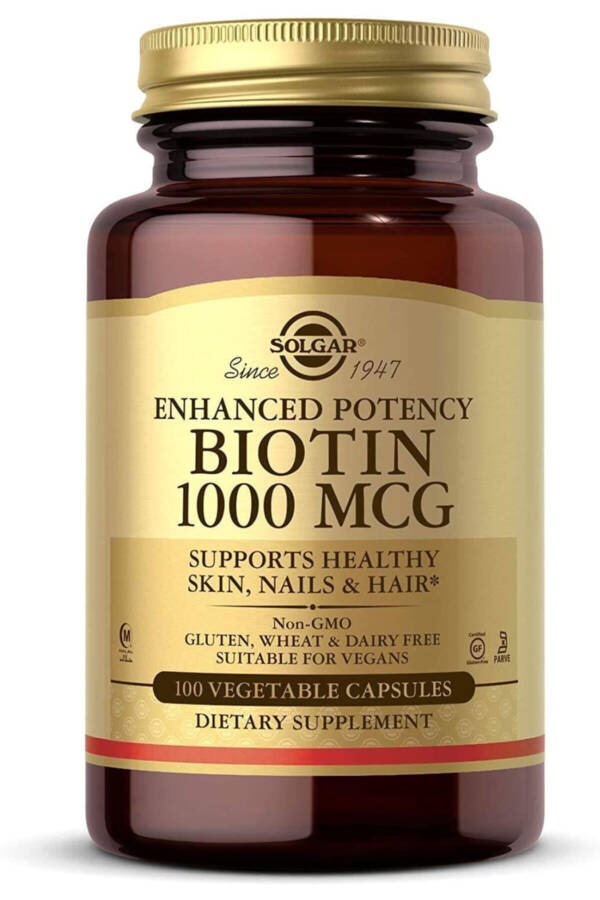 Biotin 1000 Mcg 100 Vegetarian Capsules - 1