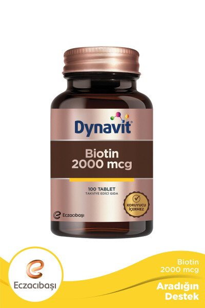 Biotin 2000 Mcg 100 Tablet - 1