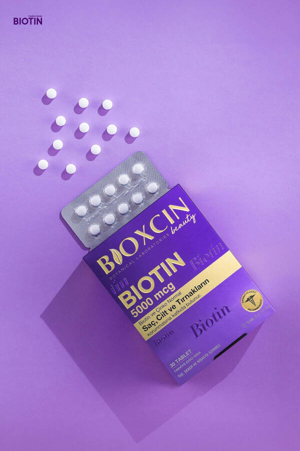 Biotin 5.000 Mcg 30 Tablet - Biotin + Çinko 15 Mg Saç Ve Tırnak Vitamini 2'li Avantaj Paket - 20