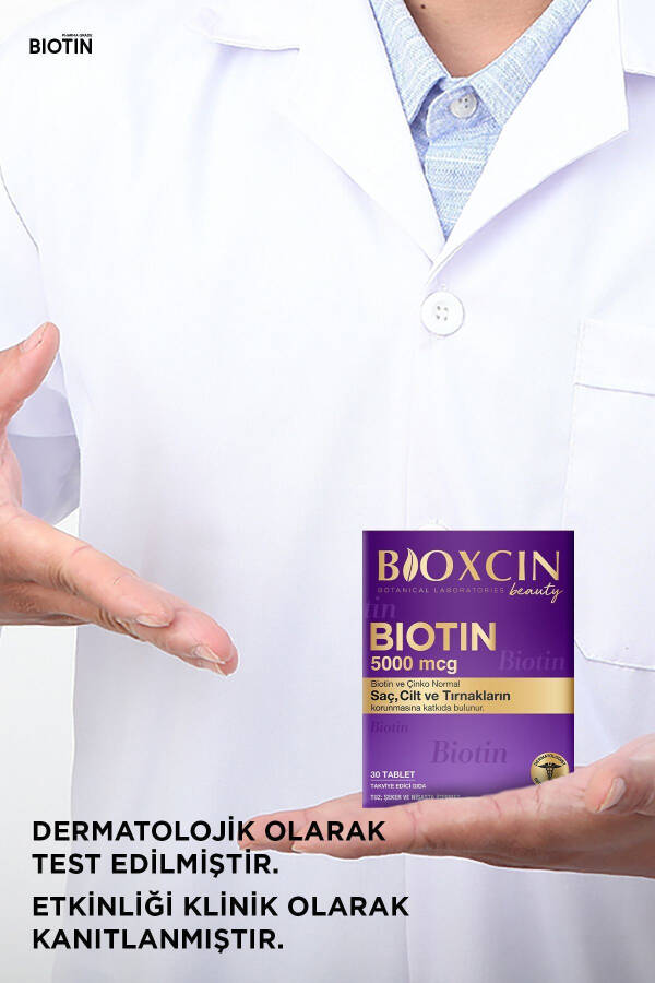 Biotin 5.000 Mcg 30 Tablet - Biotin + Çinko 15 Mg Saç Ve Tırnak Vitamini 2'li Avantaj Paket - 21