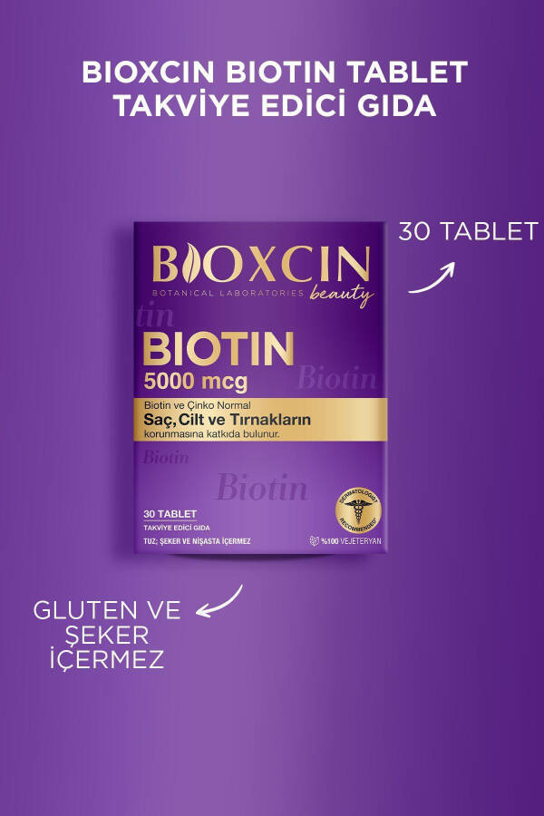 Biotin 5.000 Mcg 30 Tablet - Biotin + Çinko 15 Mg Saç Ve Tırnak Vitamini 2'li Avantaj Paket - 23