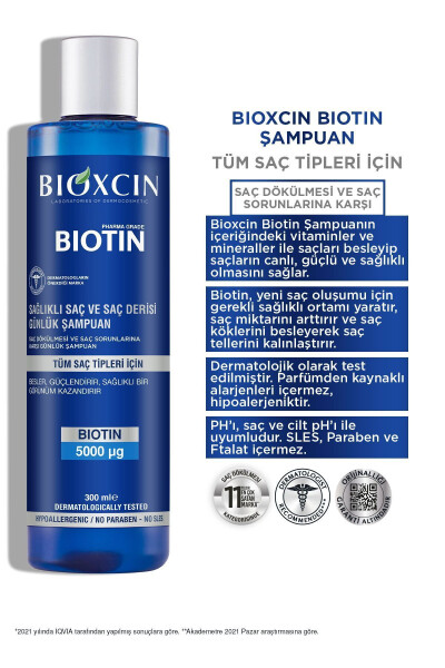 Biotin 5.000 Mcg 60 Tablet Alana Biotin Şampuan 300 ml - Daha Güçlü Saçlar - 14