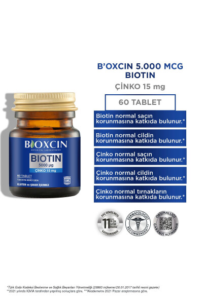 Biotin 5.000 Mcg 60 Tablet Alana Biotin Şampuan 300 ml - Daha Güçlü Saçlar - 2