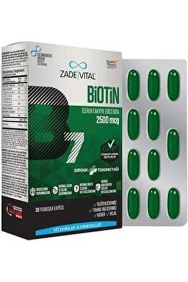 Biotin B7 va qichitqi urug'i yog'i 30 kapsula - 1