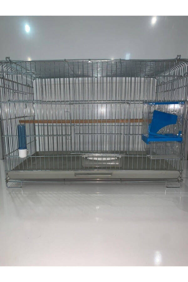 Bird Cage Blue Cage 60.35.40 Thick Wire Legged Stackable Production Cage - 1