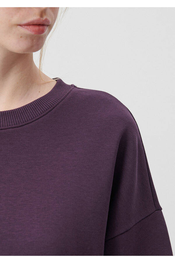 Bisiklet Yaka Mor Basic Sweatshirt 1611770-70635 - 23