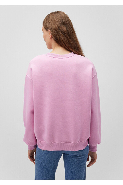 Bisiklet Yaka Pembe Basic Sweatshirt 1610198-71117 - 18