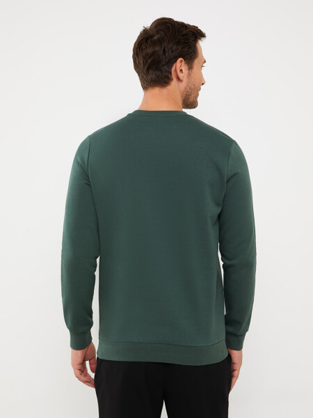 Bisiklet Yaka Uzun Kollu Baskılı Erkek Sweatshirt - 5