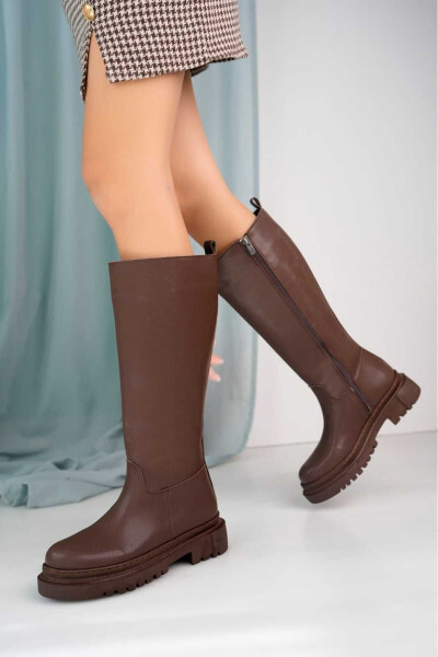 Bitter coffee woman pull-on boots - 1