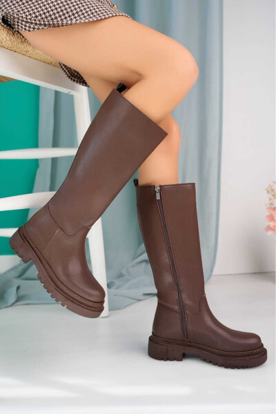 Bitter coffee woman pull-on boots - 3