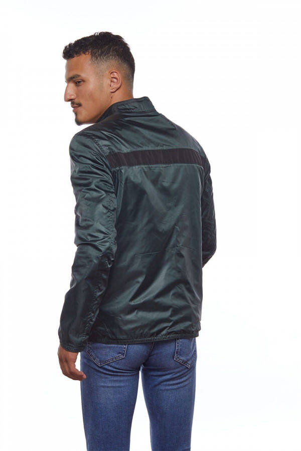 Black and green, reversible men's jacket - 8