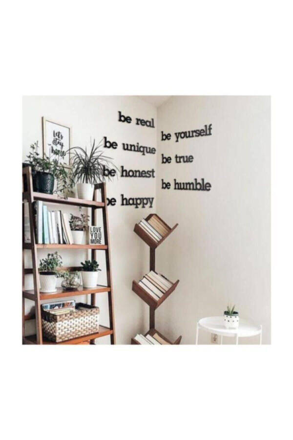 Black Be Real Be Yourself Wooden Wall Sign - 2