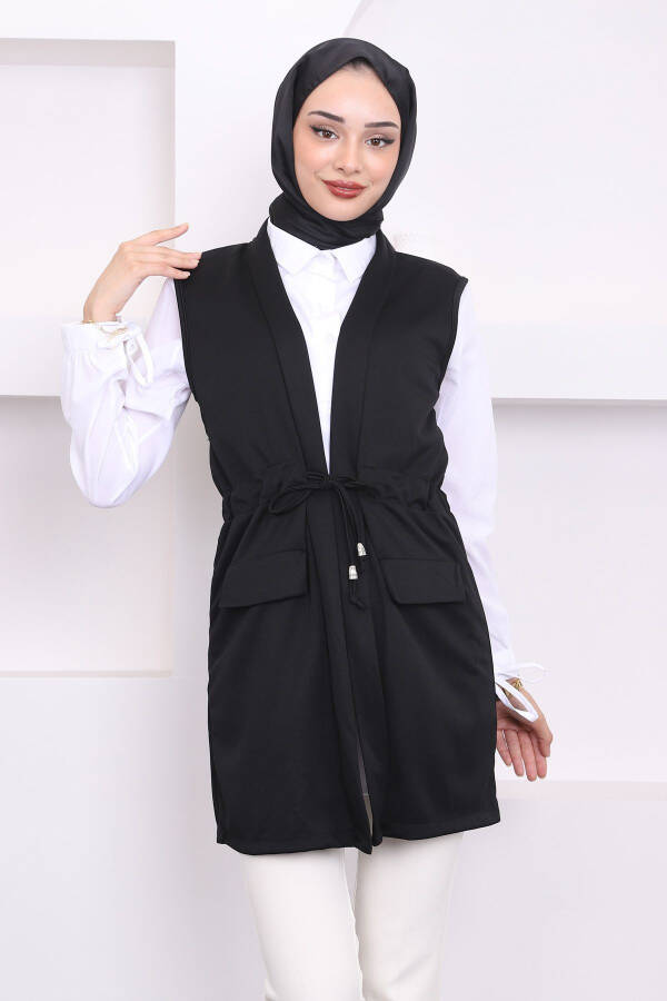 Black Belted Vest - 11