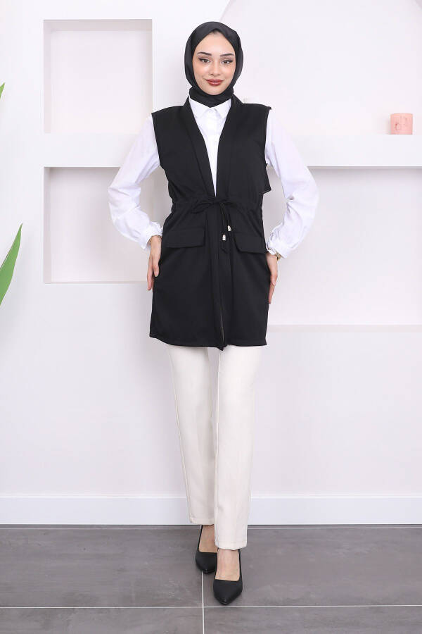 Black Belted Vest - 12