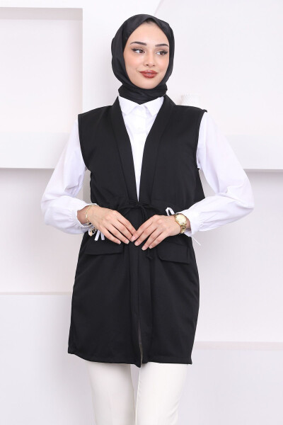 Black Belted Vest - 13