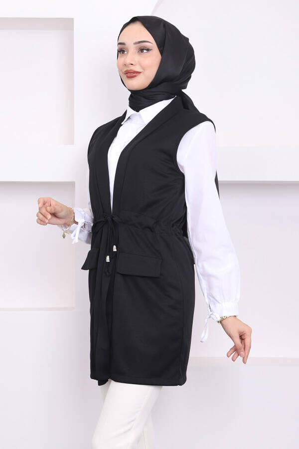 Black Belted Vest - 14