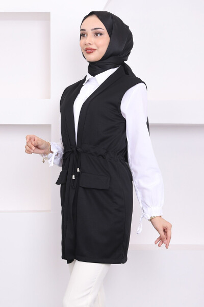 Black Belted Vest - 9