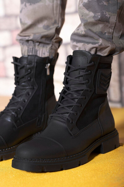 Black Black Men's Boots 0012638 - 15