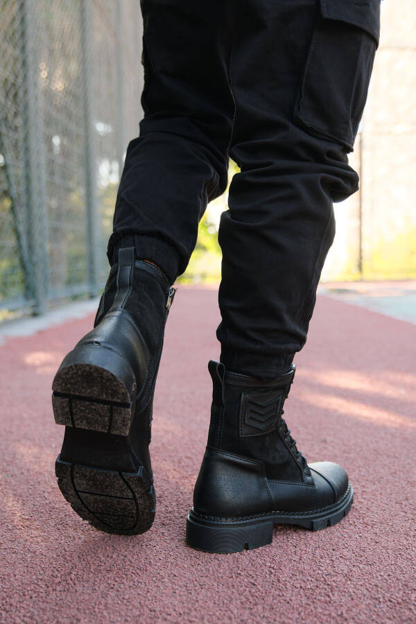 Black Black Men's Boots 0012638 - 9