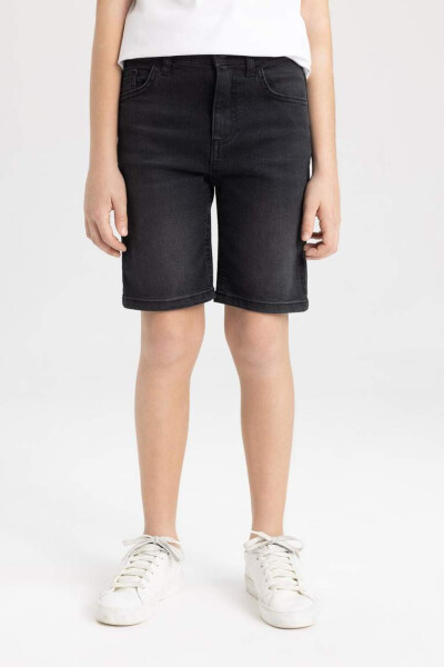 Black Boys' Denim Shorts - 6