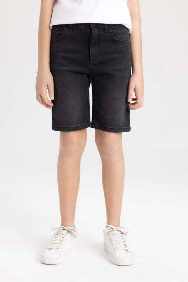 Black Boys' Denim Shorts - 6