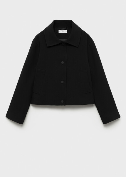 Black buttoned jacket - 8