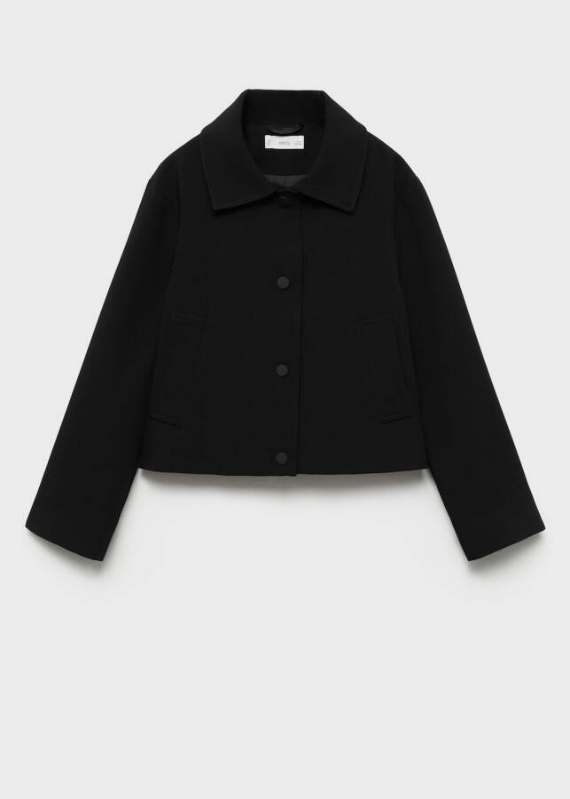 Black buttoned jacket - 8