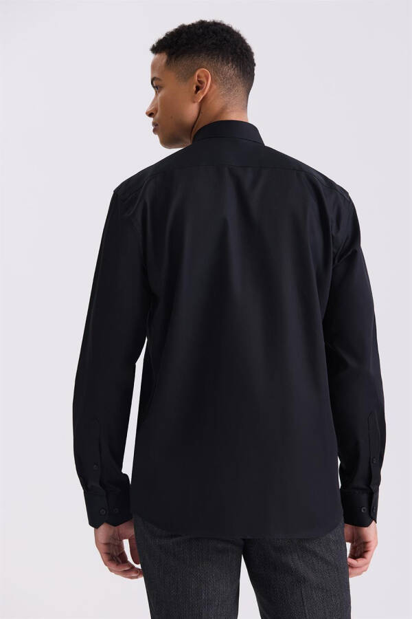 Black Classic Fit 100% Cotton Shirt - 8