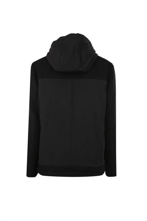 Black Comfort Fit Hooded Zipper Detailed Winter Jacket - 15