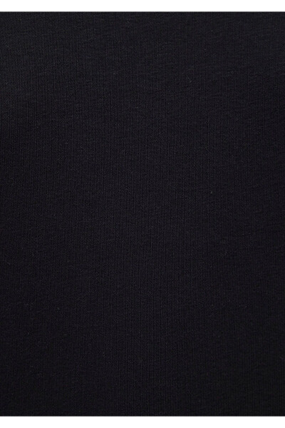 Black Crew Neck Basic Sweatshirt 1610198-900 - 7