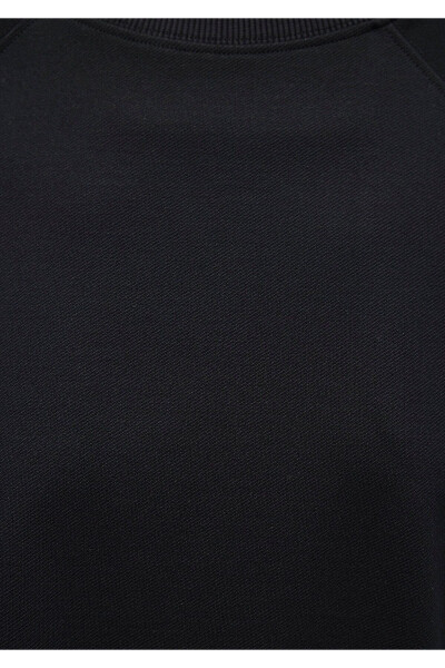 Black crew neck sweatshirt (1s10150-900) - 7