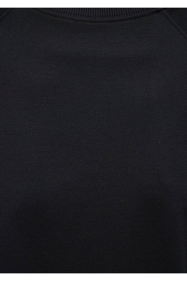 Black crew neck sweatshirt (1s10150-900) - 7