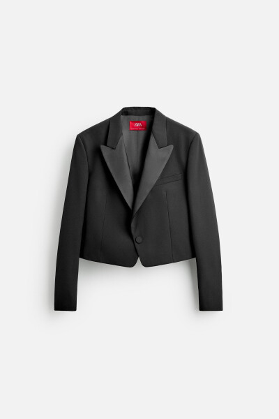 Black, cropped Blazer Smoking, designed in collaboration with Harry Lambert. - 18