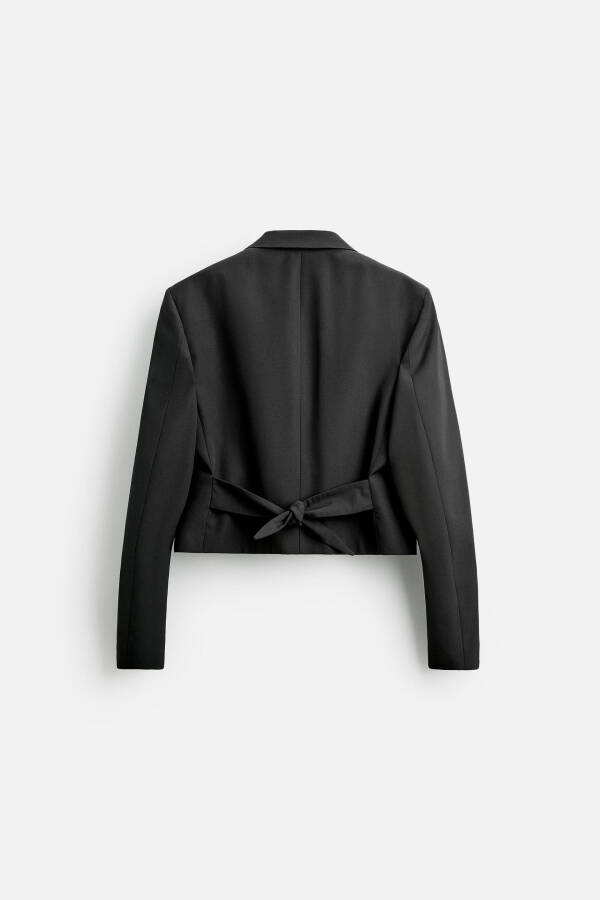 Black, cropped Blazer Smoking, designed in collaboration with Harry Lambert. - 19