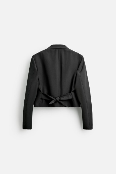 Black, cropped Blazer Smoking, designed in collaboration with Harry Lambert. - 9