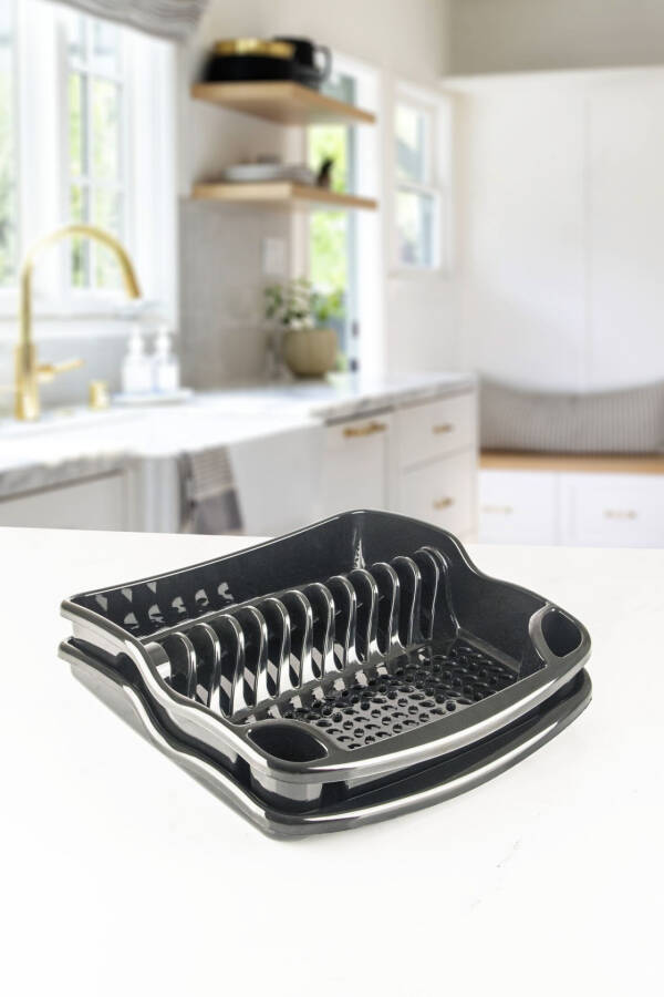 Black Dish Rack/Plate Rack/Dish Basket - 2