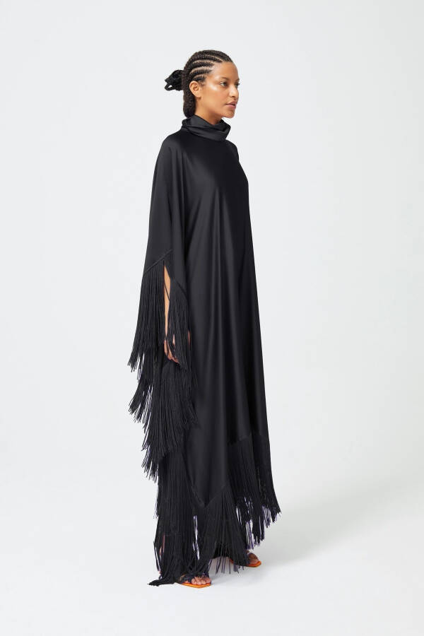 Black Fringe Dress - 3