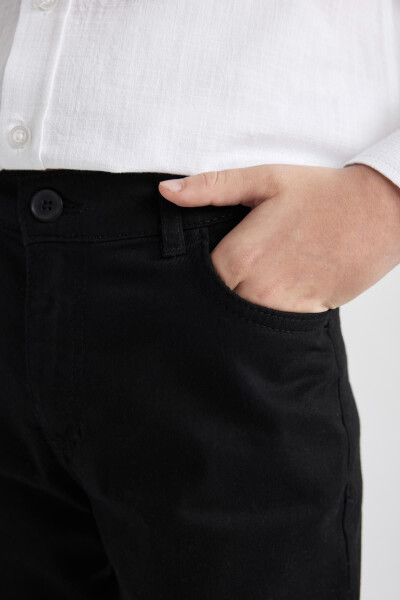 Black Gabardine Trousers for Boys X4224a622sm - 14