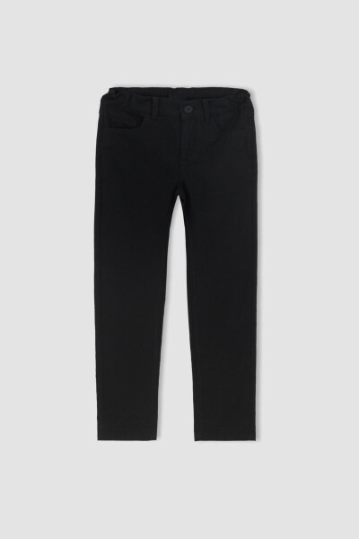 Black Gabardine Trousers for Boys X4224a622sm - 16