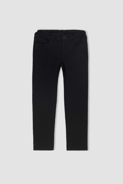 Black Gabardine Trousers for Boys X4224a622sm - 8