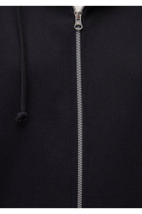 Black Hooded Zip Sweatshirt 1610221-900 - 20