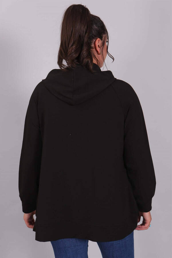 Black Hoodie with Pocket - 8