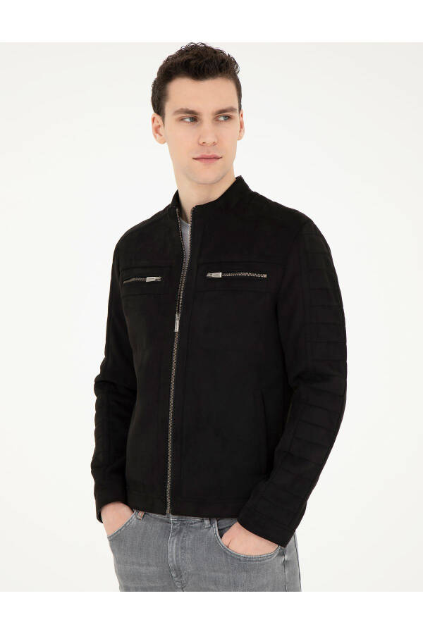 Black Leather Jacket 50293988-001 - 10