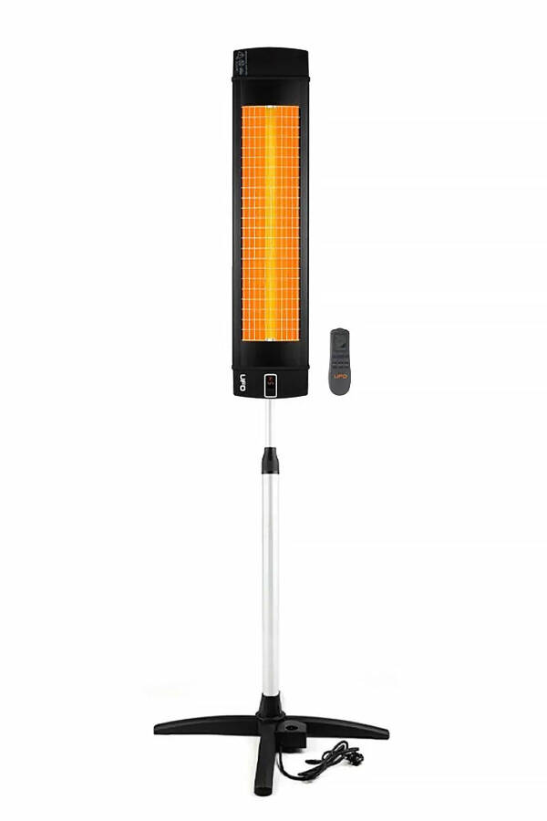 Black Line 2400 W UK Wall Mounted Vertical and Horizontal Use & Tip-Over Safety Outlet Stand - 4