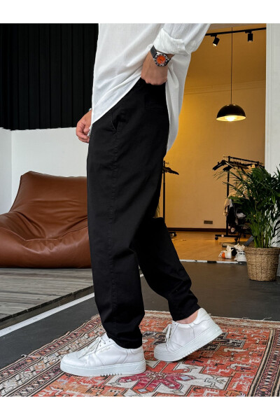 Black Lycra Basic Chino Boyfriend Df-2364/2369 - 20