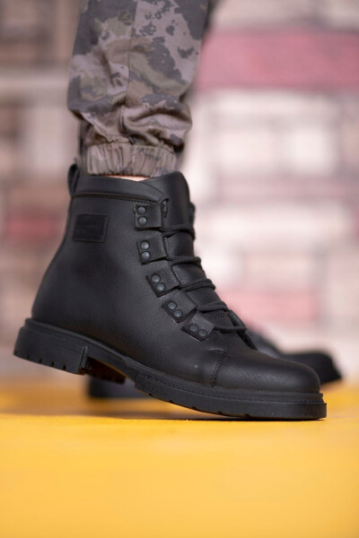 Black Men's Boots 0012716 - 21